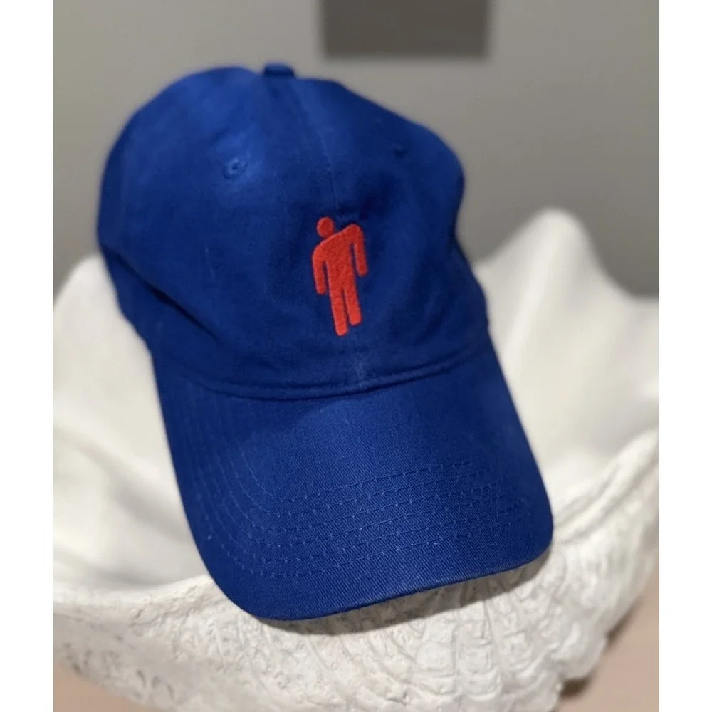 Billie Eilish‎ Genuine Merchandise Blue Girl Adult Baseball Cap Hat Port Company
